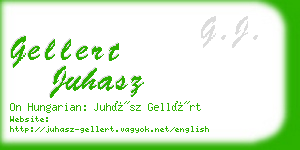 gellert juhasz business card